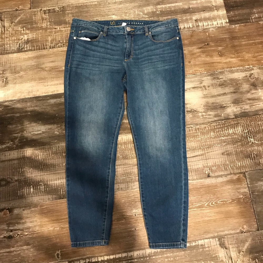 LC Lauren Conrad skinny stretch cropped jeans